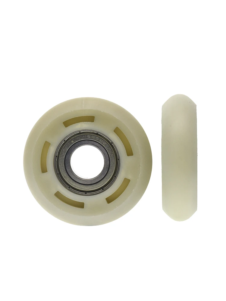 1 Buah 15X58X16Mm 6002 Bantalan Rol Nilon PA66 Dibungkus Plastik Katrol Panduan Rol Bulat Busur R7 Roda Bergulir