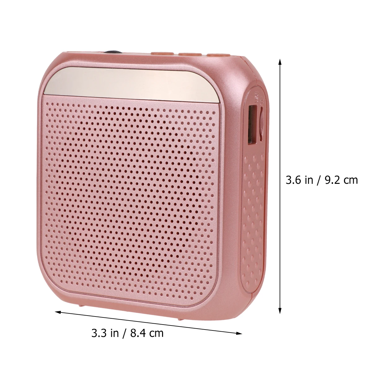 

1PC Portable Wireless Voice Amplifier Multifunctional Sound Voice Loud Speaker with Microphone for Teaching Speech Meeting (Rose
