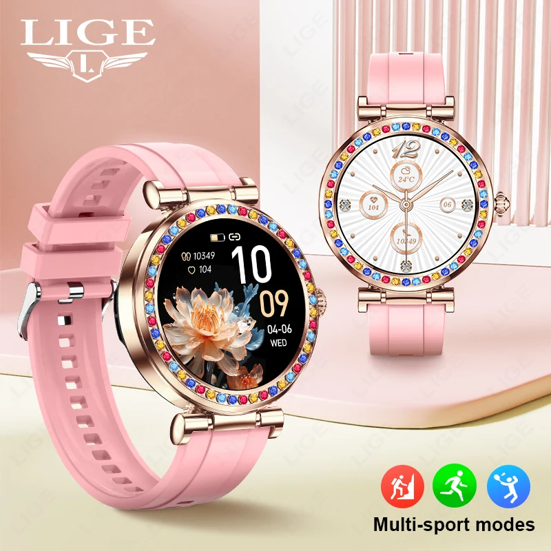 

LIGE Fashion Smart Watch Women Waterproof Bluetooth Call Watches Sport Fitness Tracker Health Monitor Ladies Smartwatch 2025 New