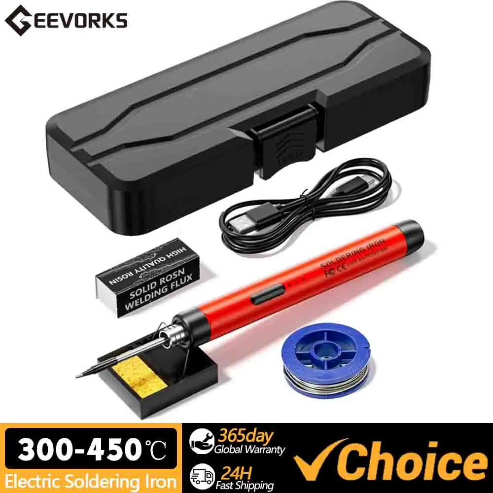 Inteligentna lutownica elektryczna USB Wielofunkcyjne lutownice spawalnicze z 300-450℃ Funkcja regulacji temperatury