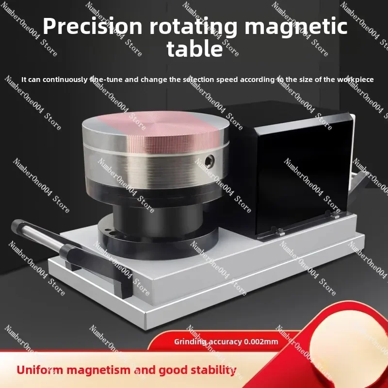 Grinder Rotating Disk Electric Circular Magnetic Table Circular Permanent Magnet Chuck Fine Adjustable Speed Table GrindingTable