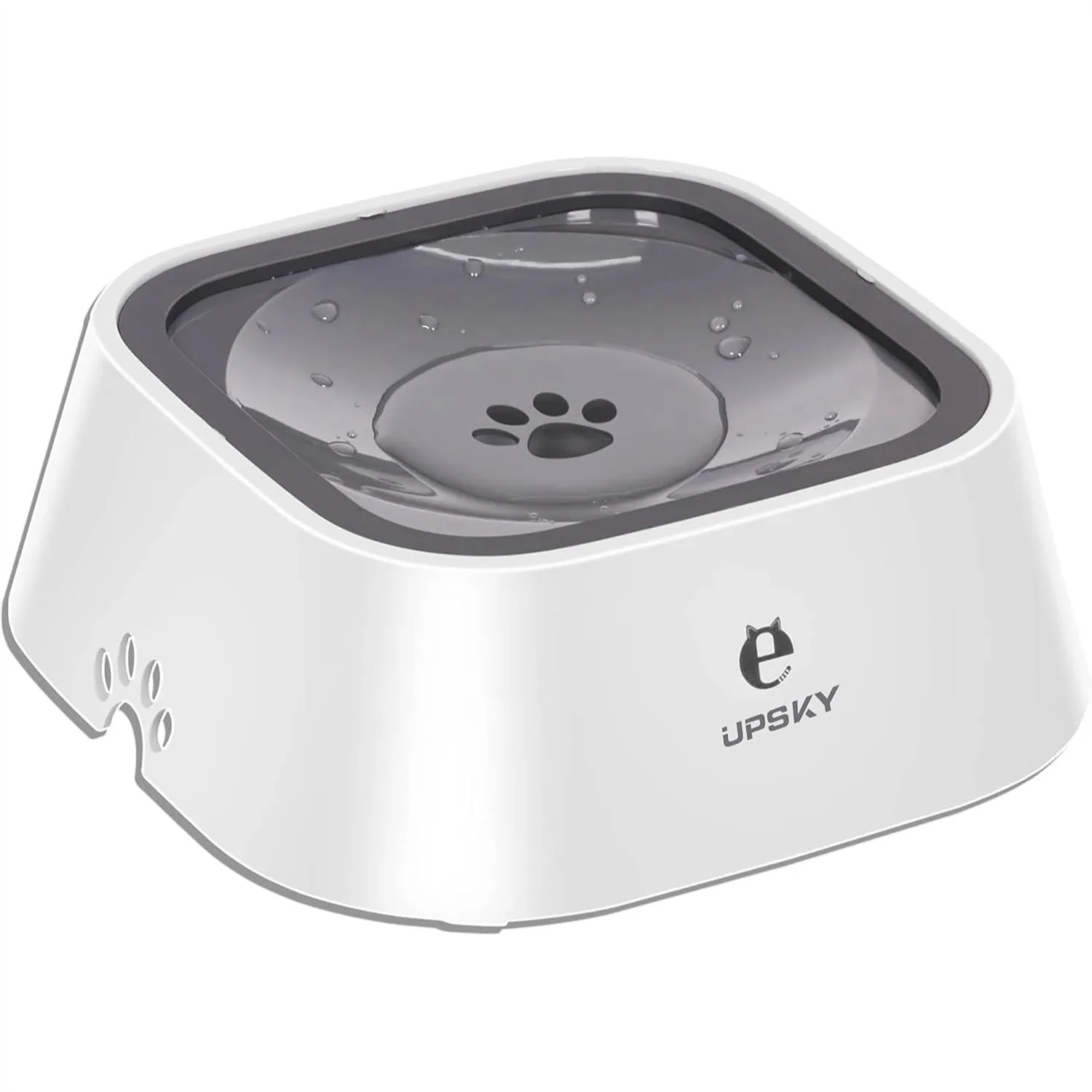 

No Spill Pet Water Bowl 35oz Slow Water Feeder Non Slip Dog Water Dispenser with Floating Disk for Dogs Cats Travel