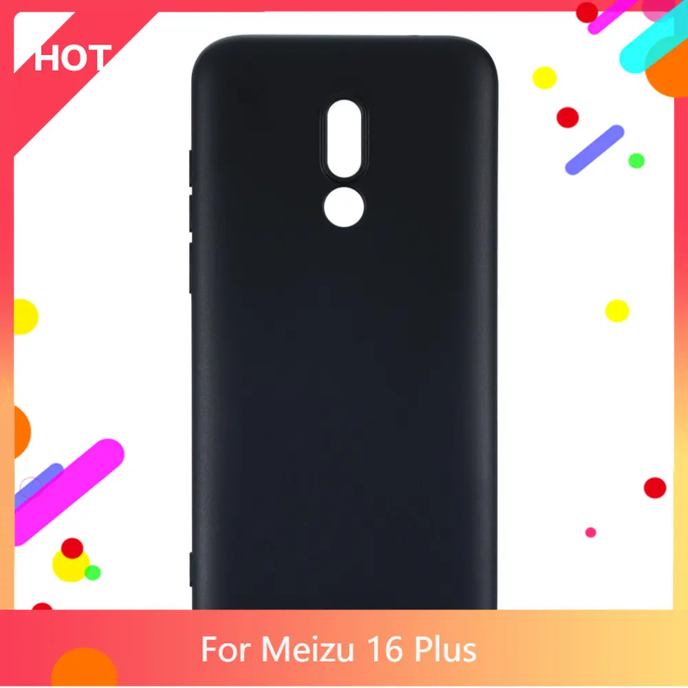 16 Plus Case Matte Soft Silicone TPU Back Cover For Meizu 16 Plus Phone Case Slim shockproo