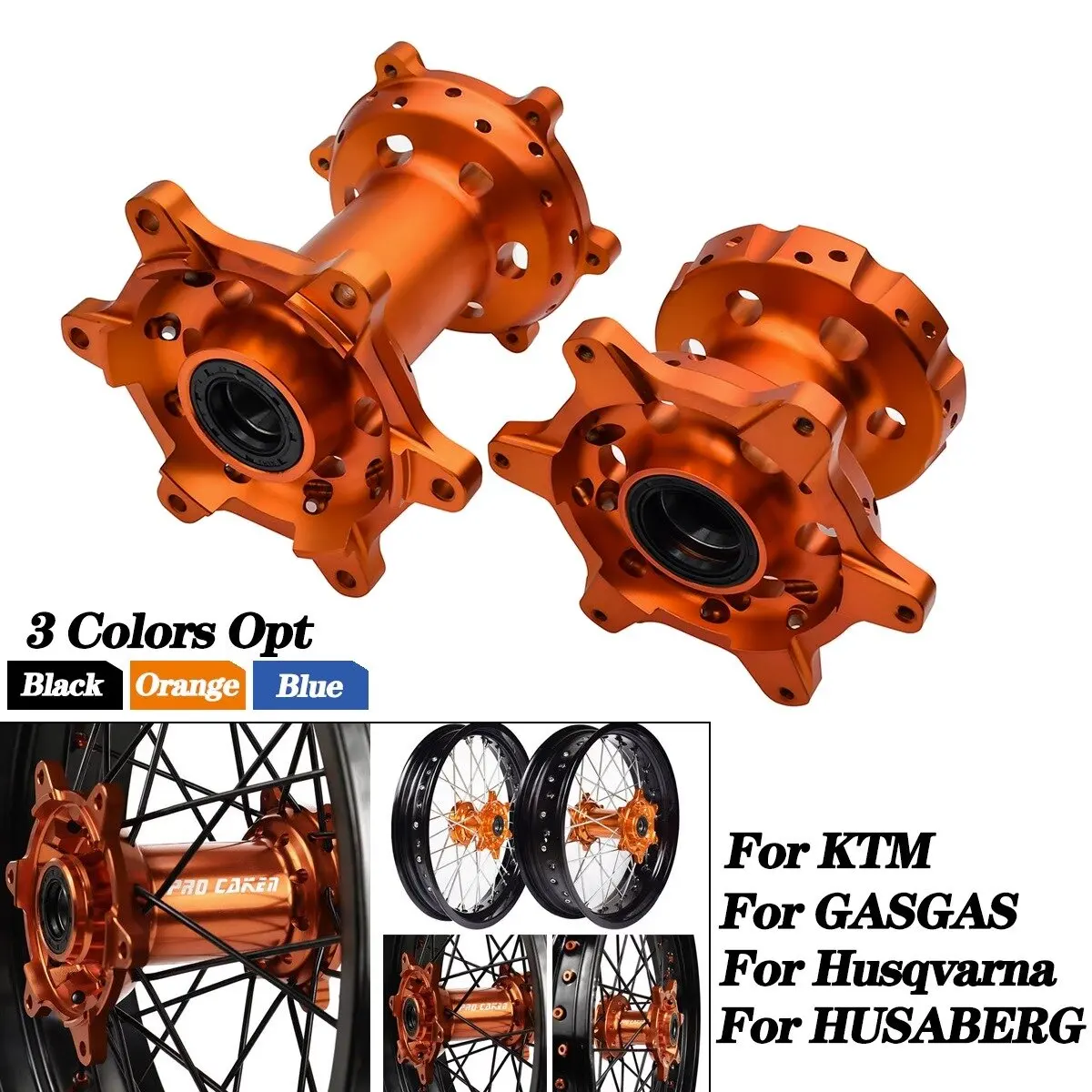 

Motorcycle CNC Machined 36 Holes Front and Rear Wheel Hubs for KTM Husqvarna GASGAS HENGSHI S5 Z300 KVIS K16 Drum Cores