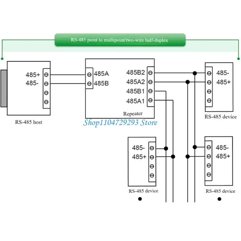 Y2GD Modbus-RTU Communication Module RS485 Data Conversion Processor