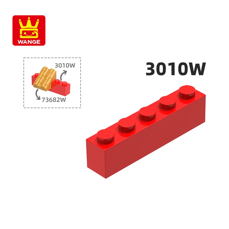 Wange 3010W  100g/52PCS Thick Bricks 1x5 Dots Block Moc Compatible with Brick DIY Children's Toy Assembly Part