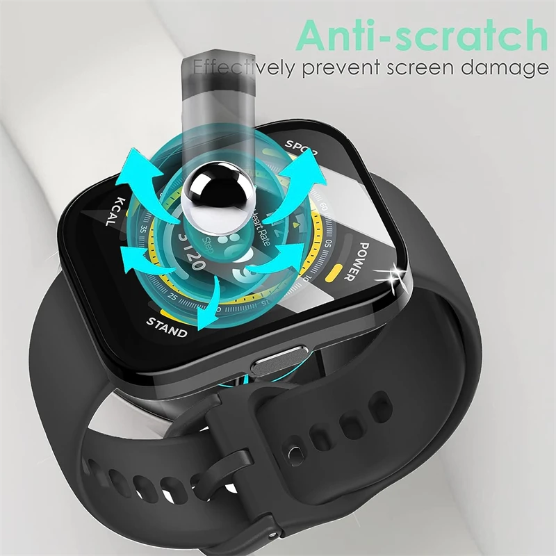 1-5Pcs Screen Protector For Amazfit Bip 3 Bip3 Pro Full Curved Films Protective Cover Film For Amazfit Bip 5 Watch Accessories