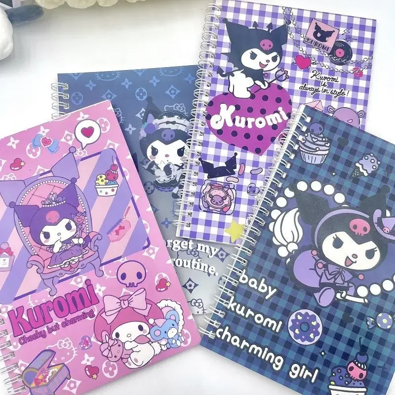 2024 New 1set Of 4 Books Sanrio Hellokitty Cinnamonll Cartoon Notebook A5 Coil Notebook Student Notebook Cartoon Cute Notebook