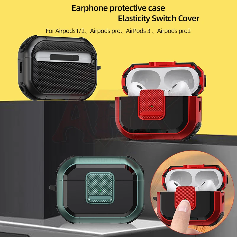 New Elasticity Switch Cover For Airpods Pro 2 Case TPU PC Protective Cover For Apple AirPods 3 2 Gen Case Earphone Accessories