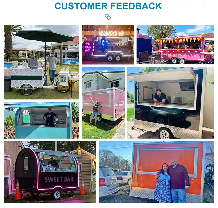 Direct Factory Mobile Towable Multifunctional Food Trailer Vending Truck for Snacks and Other Food