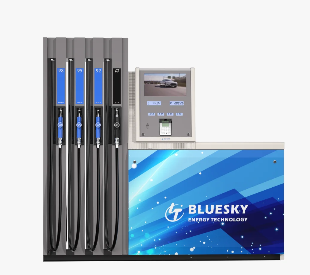 Bluesky RT-EO482 8 Nozzles Fuel Dispenser With Multimedia Speaker Hot Sale In Russia