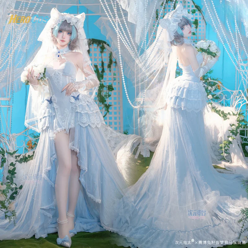 أزياء جديدة من Azur Lane HMS شيشاير التأثيرية للذكرى الثامنة فستان الزفاف لحفلات الهالوين ملابس لعب الأدوار للنساء HERO Cos 2026 #1