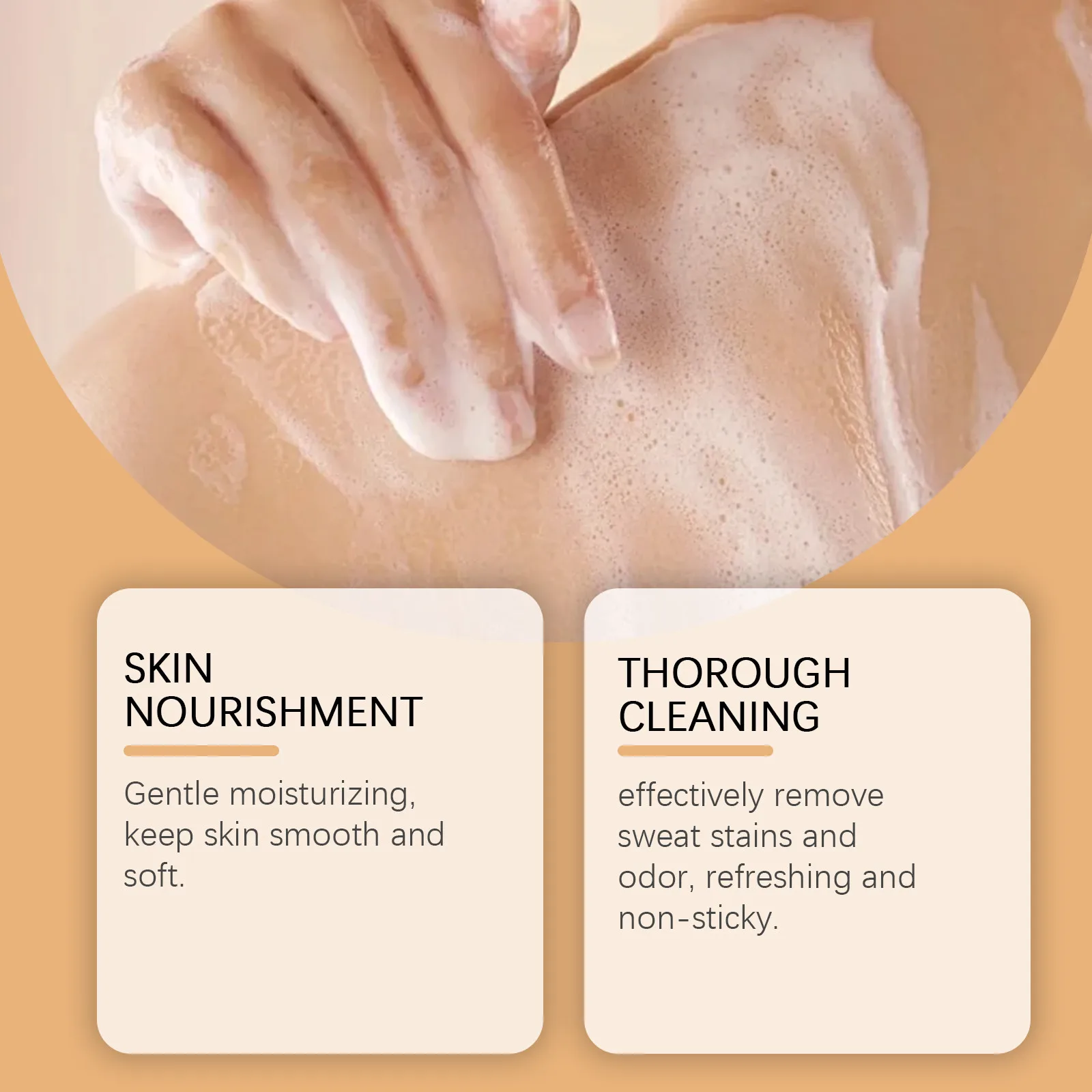 Il gel doccia detergente per il corpo è rinfrescante e idratante per la pulizia profonda, adatto agli studenti con un bel deodorante per la pelle