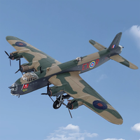 1:144 British Stirling Large Heavy Bomber Model Alloy Aircraft Model Simulation Model Display Commemorative Collection Gift