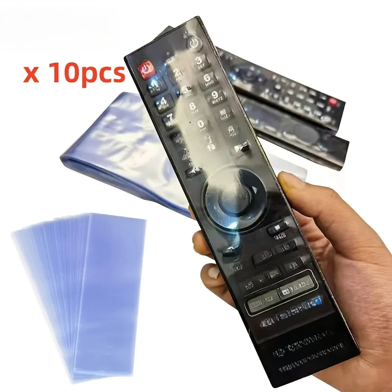 10pcs Transparent Shrink Film Bag Anti-dust Protective Case Cover For TV Air Conditioner Remote Control Shrink Plastic