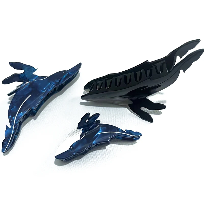 Fashion Hair Claw Clip Lovely Whale Acetate Creative HairClip For Women Hair Accessories Girls Head Wearing