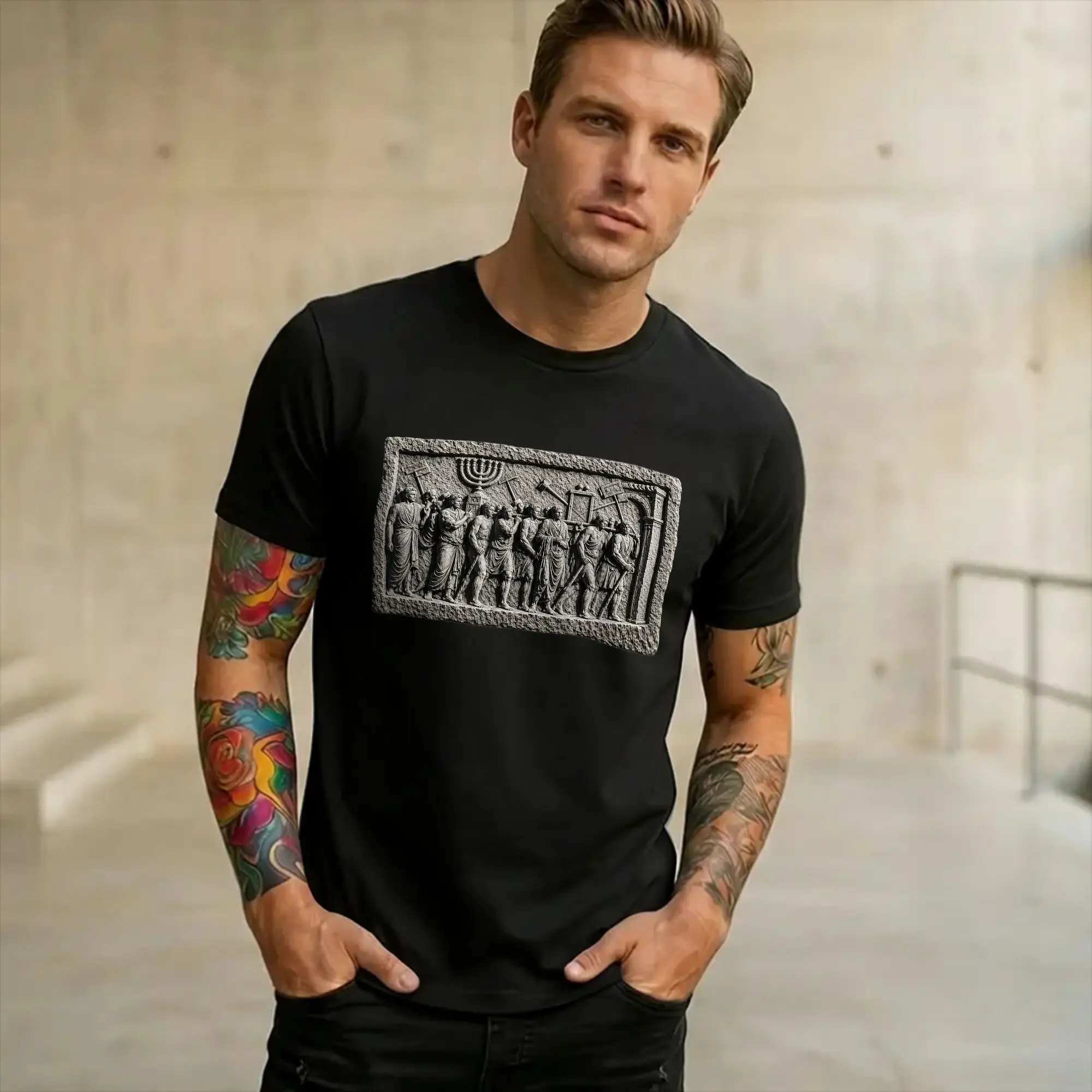 Men Women Graphic Printing Arch of Titus Ancient Rome History T Shirt Tee 100% Cotton  T-shirts Clothing