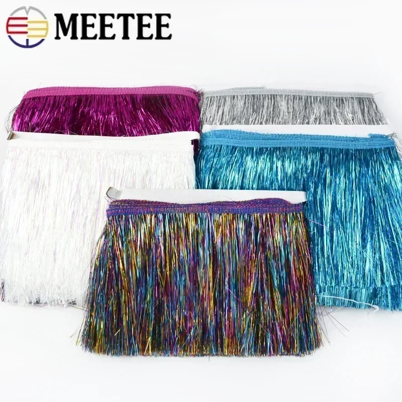 2/5/10Meters 15cm Fringe Tassel Lace Fringes Trim for Latin Dress Stage Clothes Curtains Laces Accessories Christmas Decoration