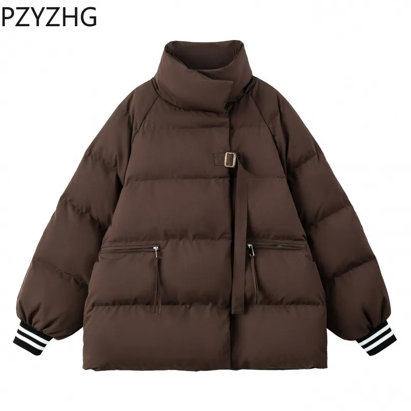 

2023 New Women Down Cotton Coat Winter Jacket Female Loose Large Parkas Mid Length Version Hooded Outwear Warm Thick Overcoat