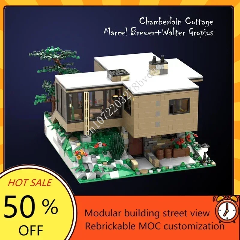 1694PCS Chamberlain Cottage Modulaire MOC Aangepaste puzzels Creatieve Street View Architectuur DIY-montagemodel Educatief speelgoedcadeau