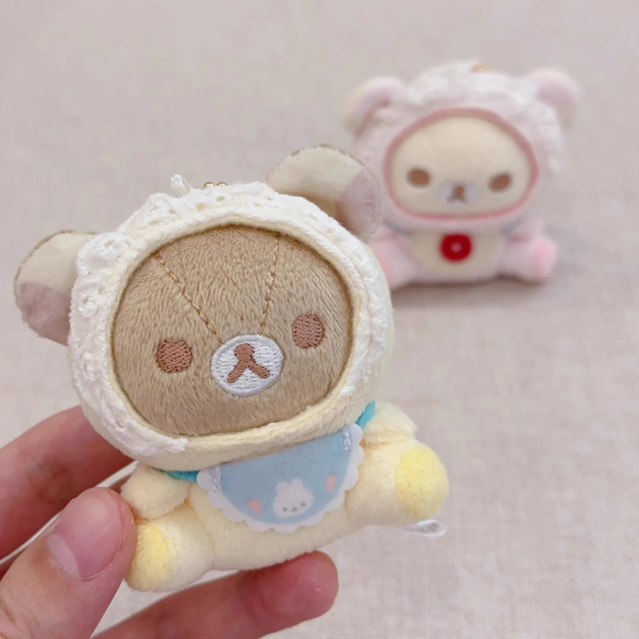 Leuke Rilakkuma Korilakkuma Minna De Usausababy Baby Beer Pluche Mascotte Sleutelhanger Sleutelhanger Sleutelhouder Tas Hanger Speelgoed Pop Geschenken