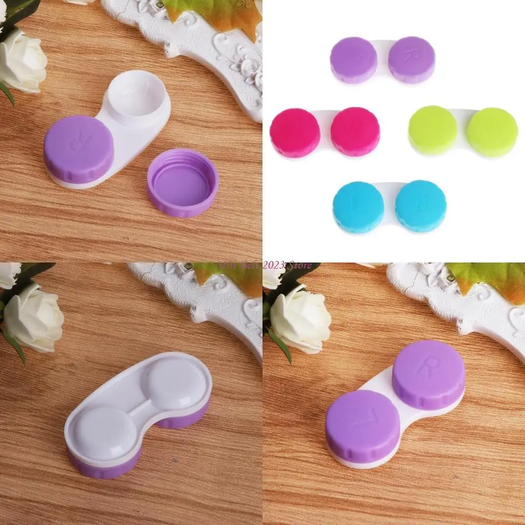 

49ME Portable Contact Lens for Case Box Mini Contact Lens for Case Colorful Bulk Cont