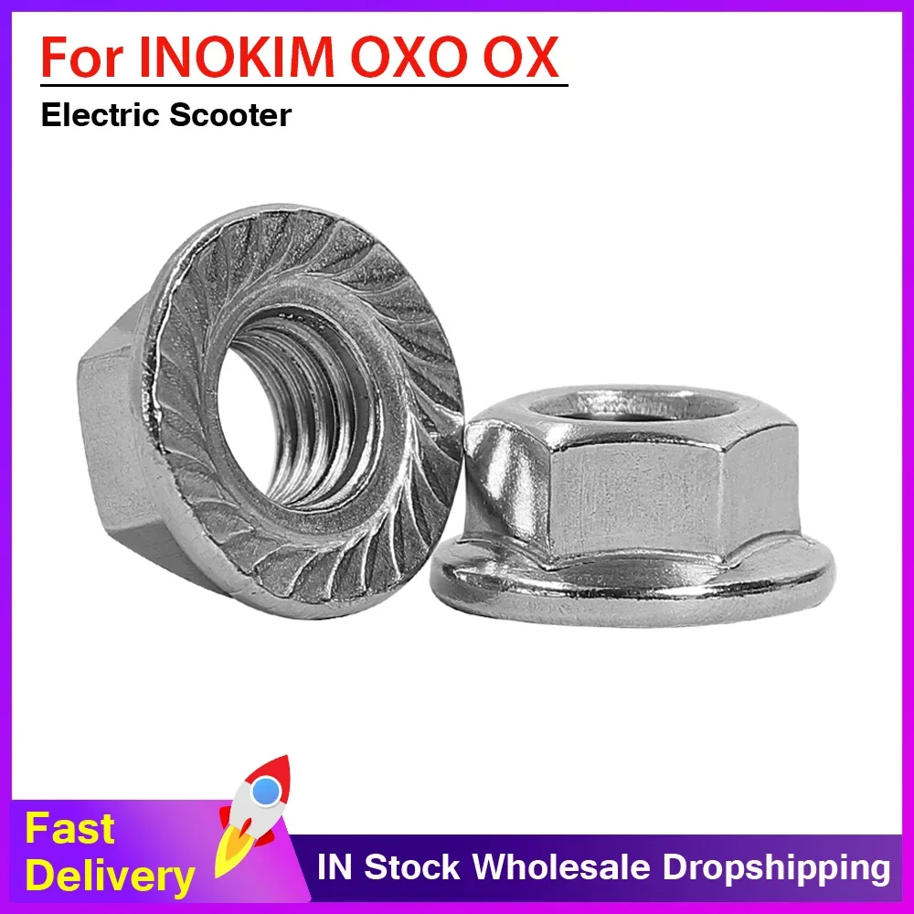 M12 Iron Flange Nut To Fix Motor Axle for ZERO 8 9 8X VSETT 8+ 9+ Dualtron Kaabo Mantis INOKIM OXO OX Electric Scooter 2PC