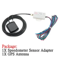 Universal Speed Sensor Adapter GPS Antenna GPS Speed Sender Odometer Compensation Speedometer Gauge Signal 5000ppk Pulse