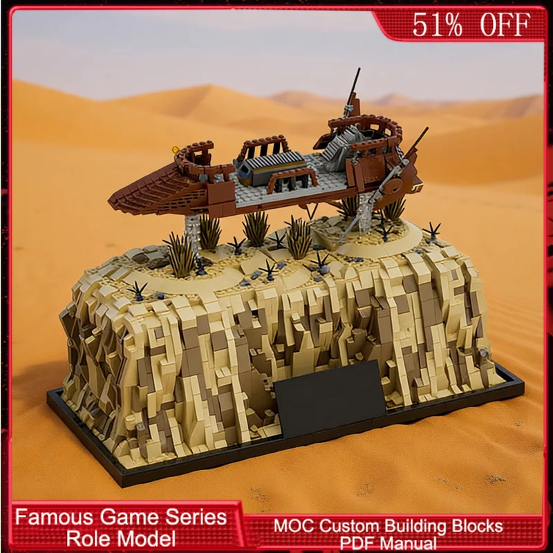2218 PCS Construction Savage-CargoSkiff MOC Customize Modular Building Block Popular Kids Educational DIY Boy Toy Christmas Gift
