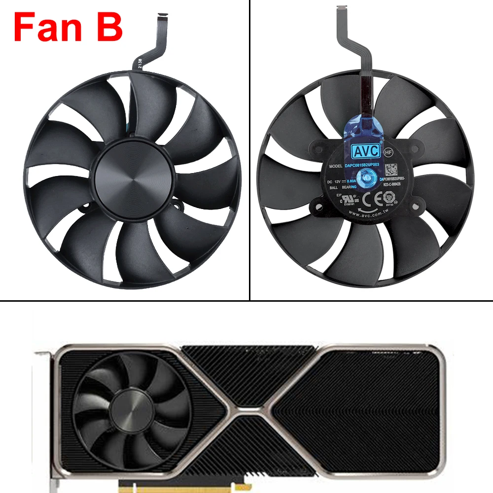 85mm RTX 3080 GPU Cooling Fan Replacement