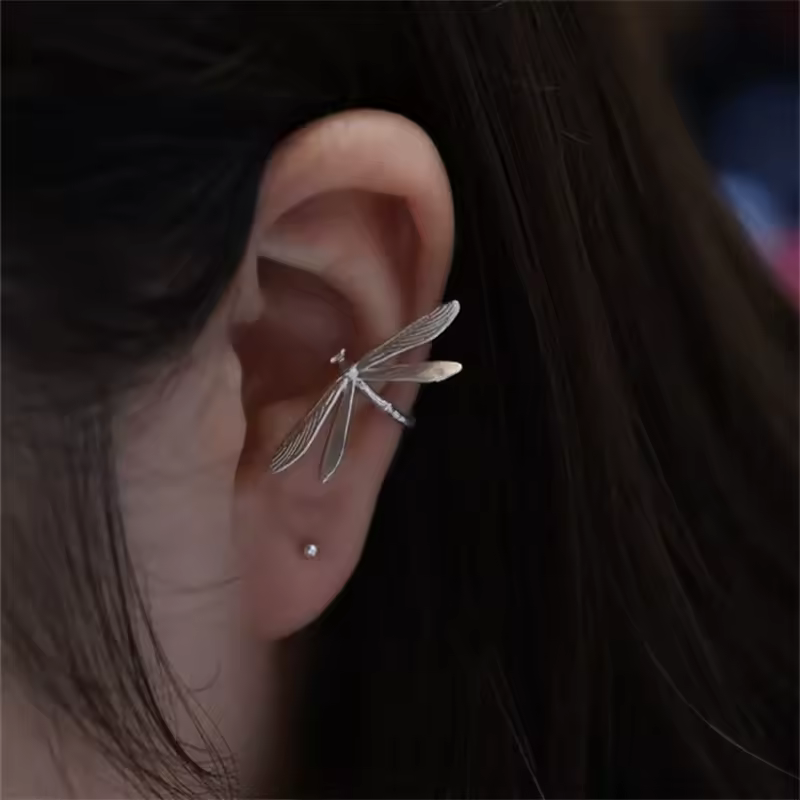 XIYANIKE Vintage Delicate Dragonfly No Hole Ear Bone Clip Earrings For Women New Fashion Jewelry Party Gift серьги жен - Image 2