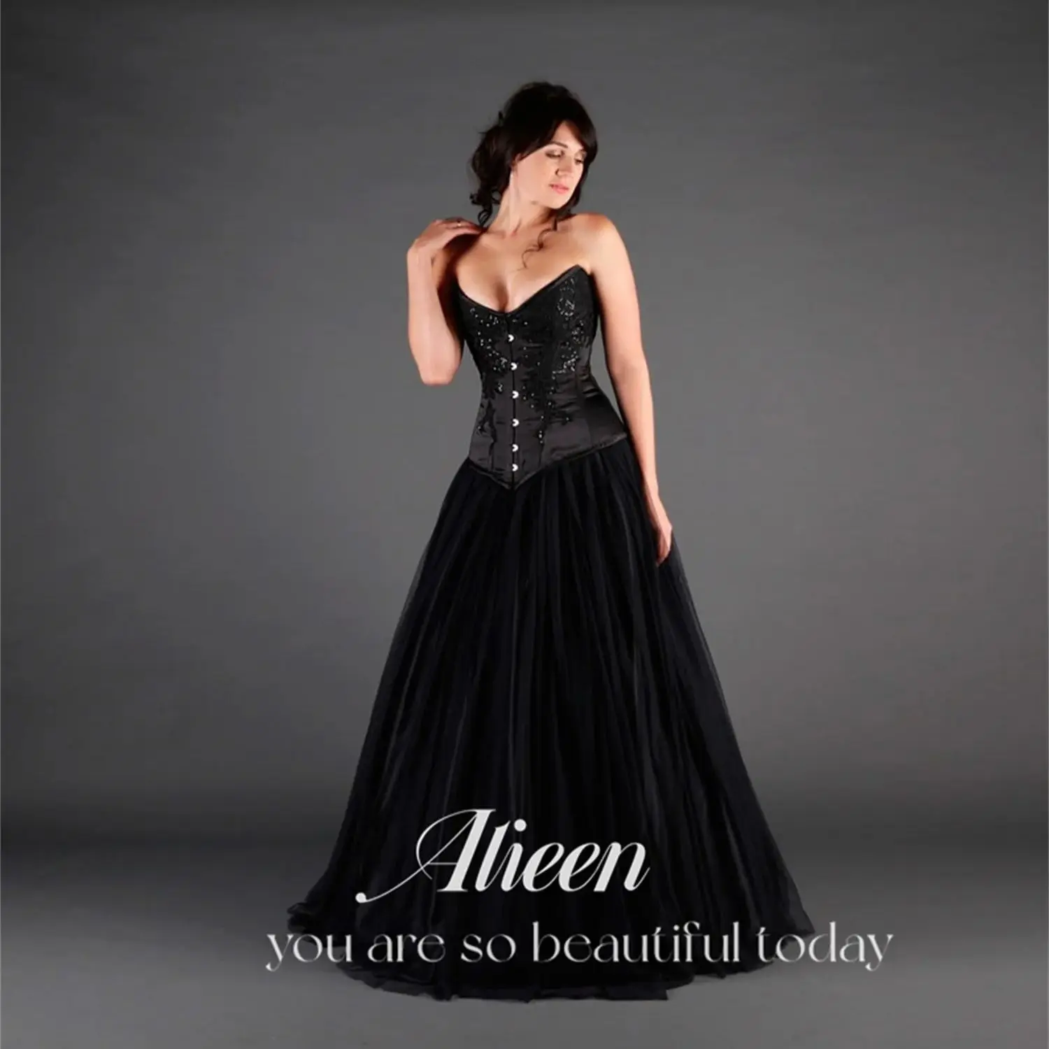 

Aileen Elegant Evening Party Dresses for Special Occasions Customized Black Women's Evening Dress Woman Prom Dresses 2025 Gala