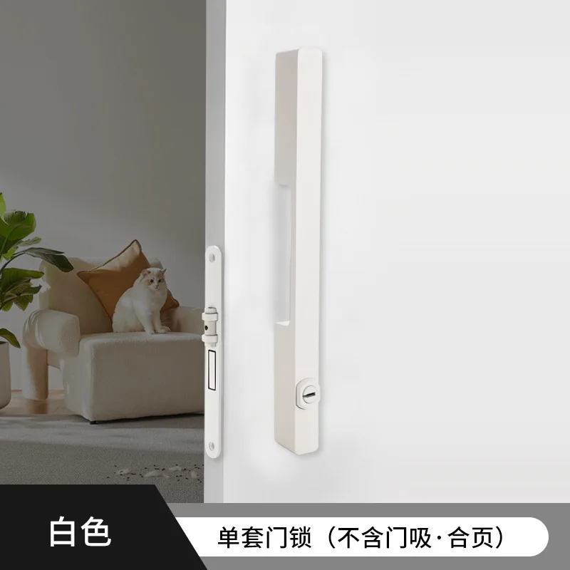 قفل باب القناة الداخلي، باب منزلق، قفل مقبض عالمي منزلي بسيط، قفل غرفة عمودي بكلمة واحدة #2