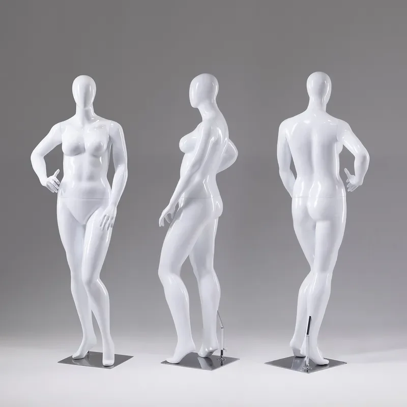 Full Body Plus Size Female Mannequin for Women Clothing Display European American Fat Model Prop for Store Window Showcase