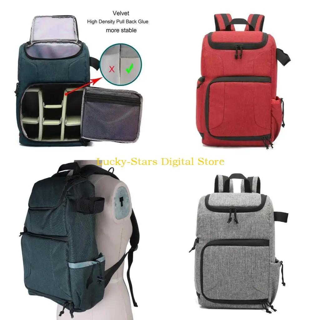 

T3EE Outdoor Portable Camera Bag Waterproof Travel DSLR Camera Backpack Large Capacit