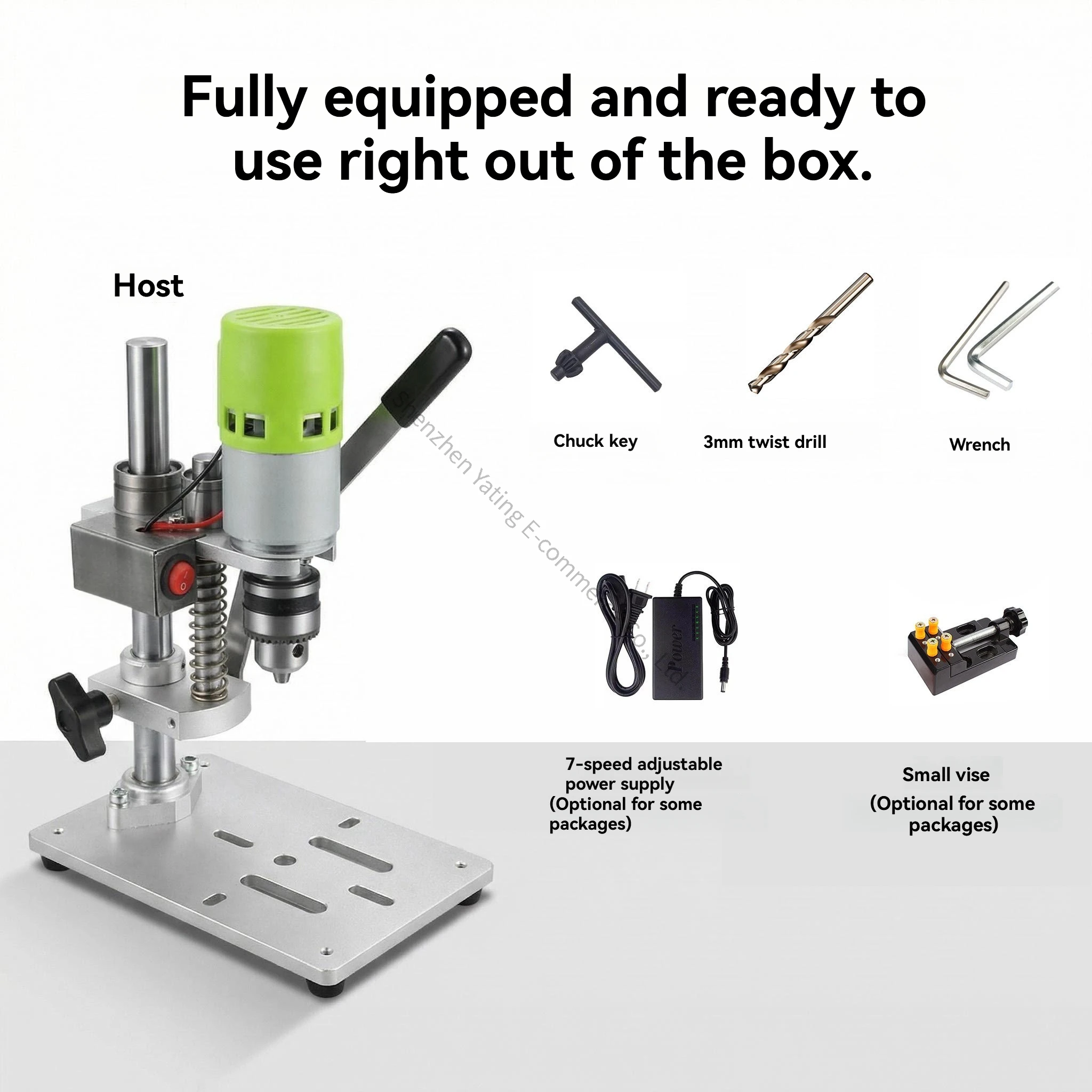 DIY Micro Bench Drill Desktop Micro Bench Drill 795 Motor Mini Electric Drill JM802 Wood Drilling PCB Punching 775