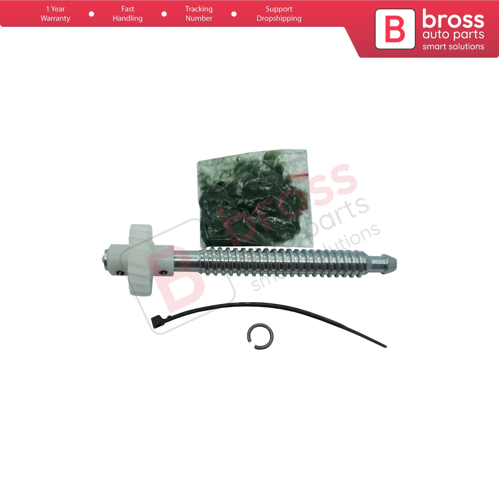 

Bross Auto Parts BGE570 Seat Height Adjuster Motor 5609510 Repair Plastic Gear 12 cm Axis for Ford Mondeo Galaxy S-Max Jaguar