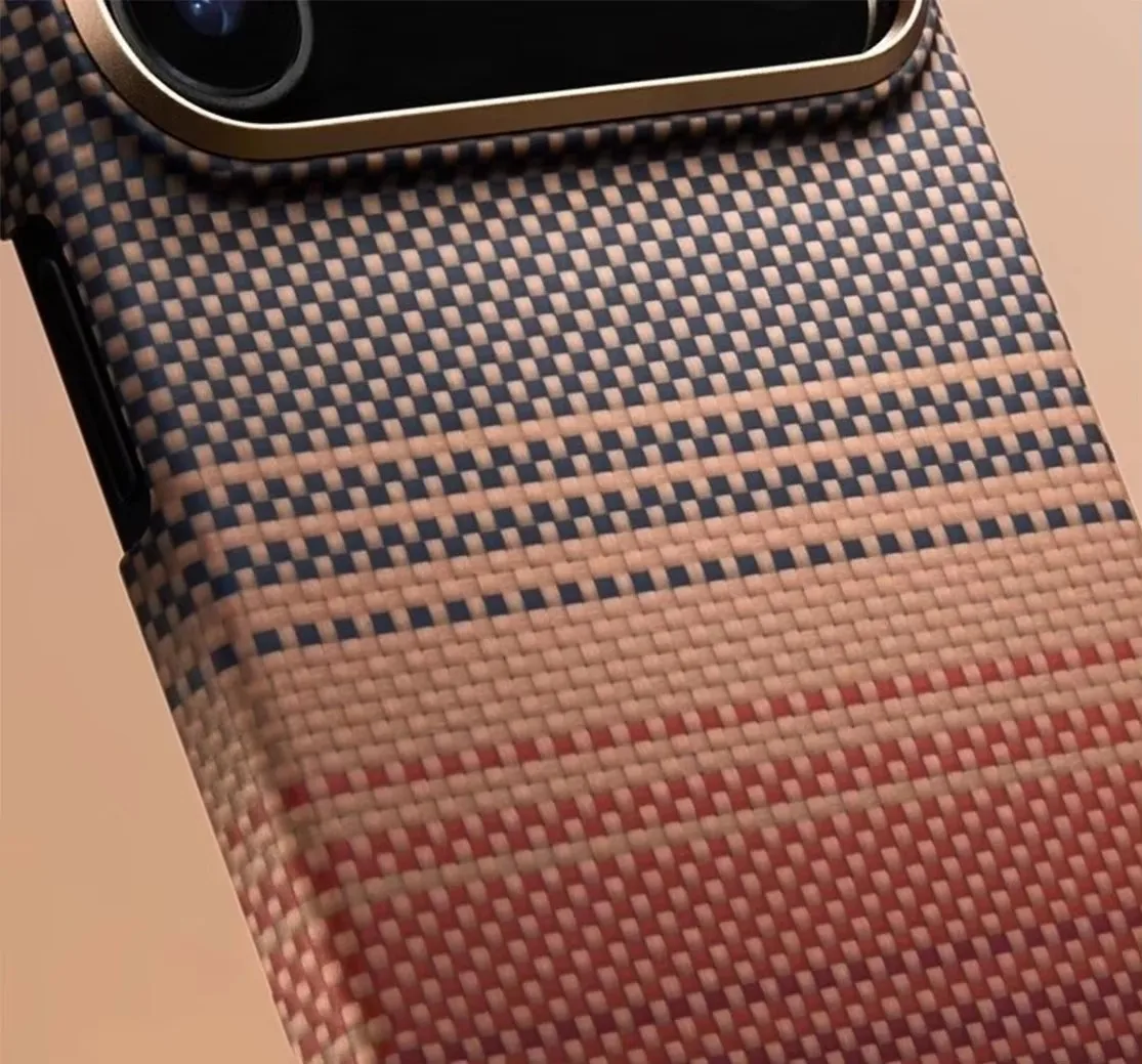 Luksusowe etui z włókna aramidowego Kevlar 100% i włókna węglowego do iPhone'a 17 Pro Max 17Pro z obsługą Magsafe, magnetyczne, ultracienkie etui na telefon. — zdjęcie produktu 6