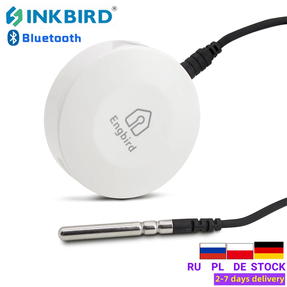 

INKBIRD IBS-TH1 Wireless Bluetooth Thermometer Hygrometer Sensor Data Logger With Waterproof Probe for Food Storage