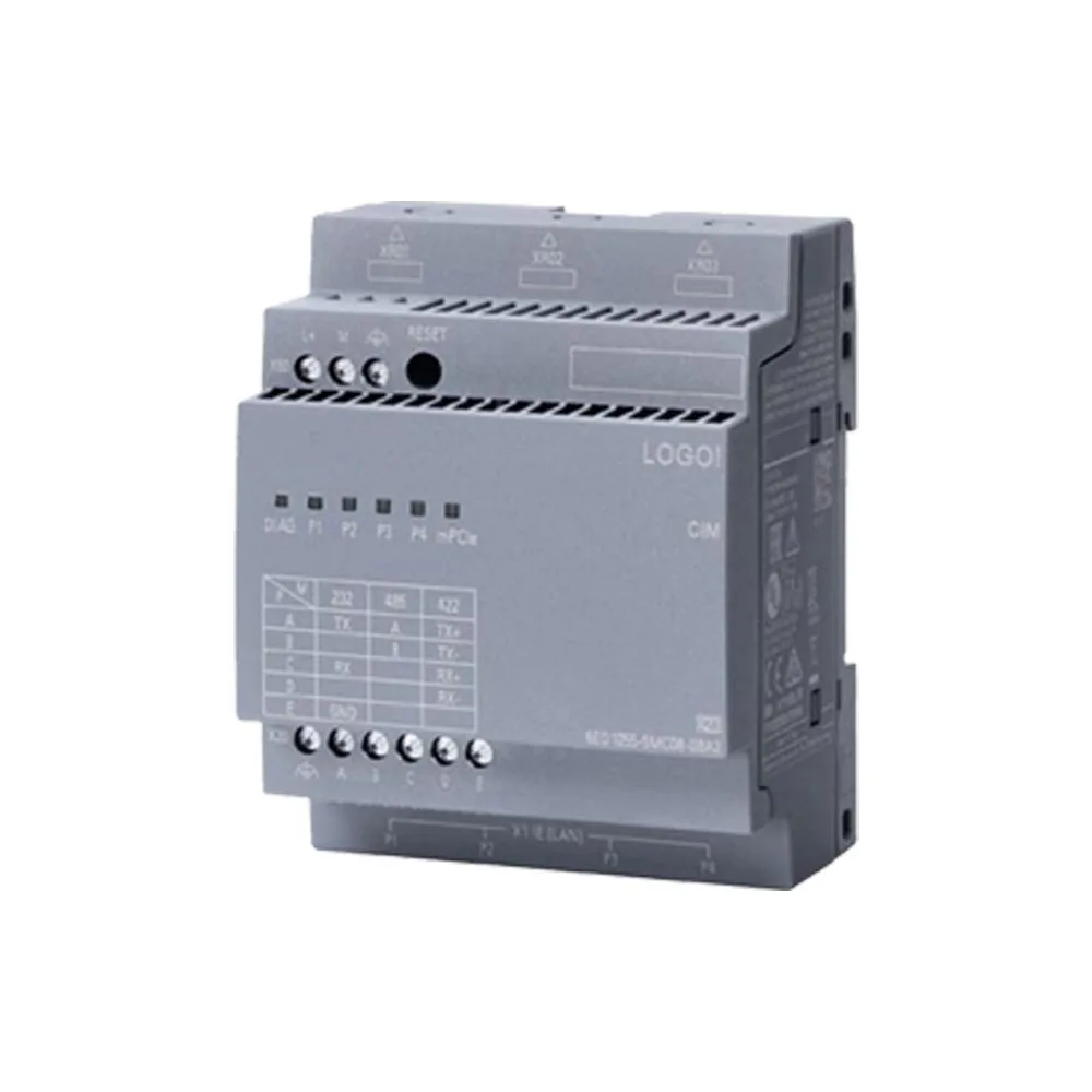وحدة الإخراج الرقمي PLC الصناعية 6ED1055-5MC08-0BA2 8 قنوات مرحل 2A مع حامل السكك الحديدية DIN لأنظمة التحكم الآلي