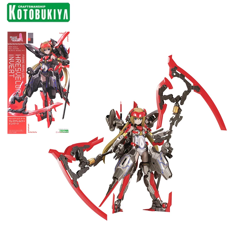 

Original BANDAI Kotobukiya Frame Arms Girl Hresvelgr The Brave Fighter Model Kit Gundam Morphing Plastic Action Toy For Boys