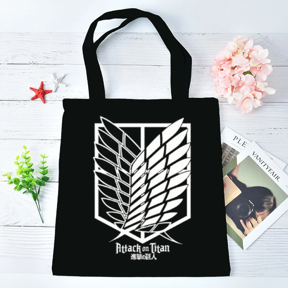 bolsa-tote-attack-on-titan-sacola-de-compras-reutilizavel-bolsas-de-tecido-totebag-de-lona-feminina