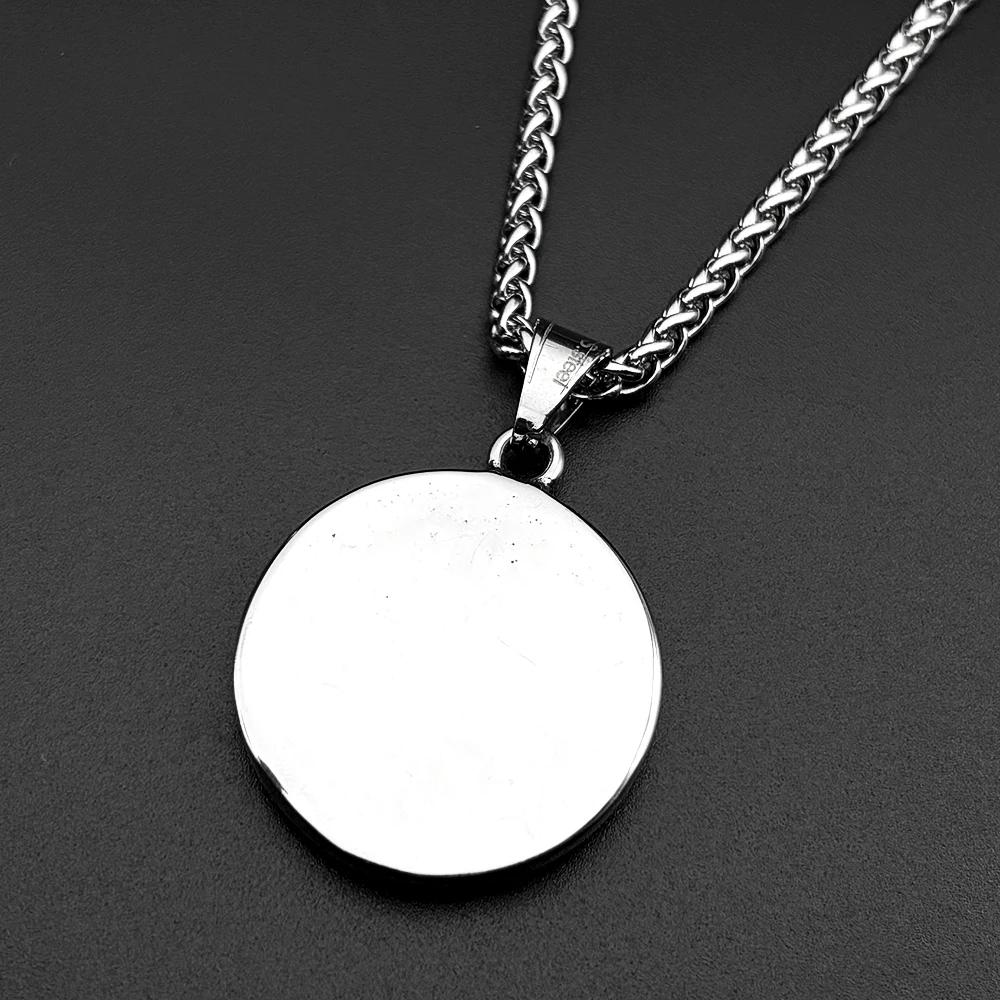 Baum des Lebens Dunkle Kette für Damen und Herren Edelstahl Schwarz Glaubensamulett Punk Natur Anhänger Halskette Schmuck Accessoire – Detail 7