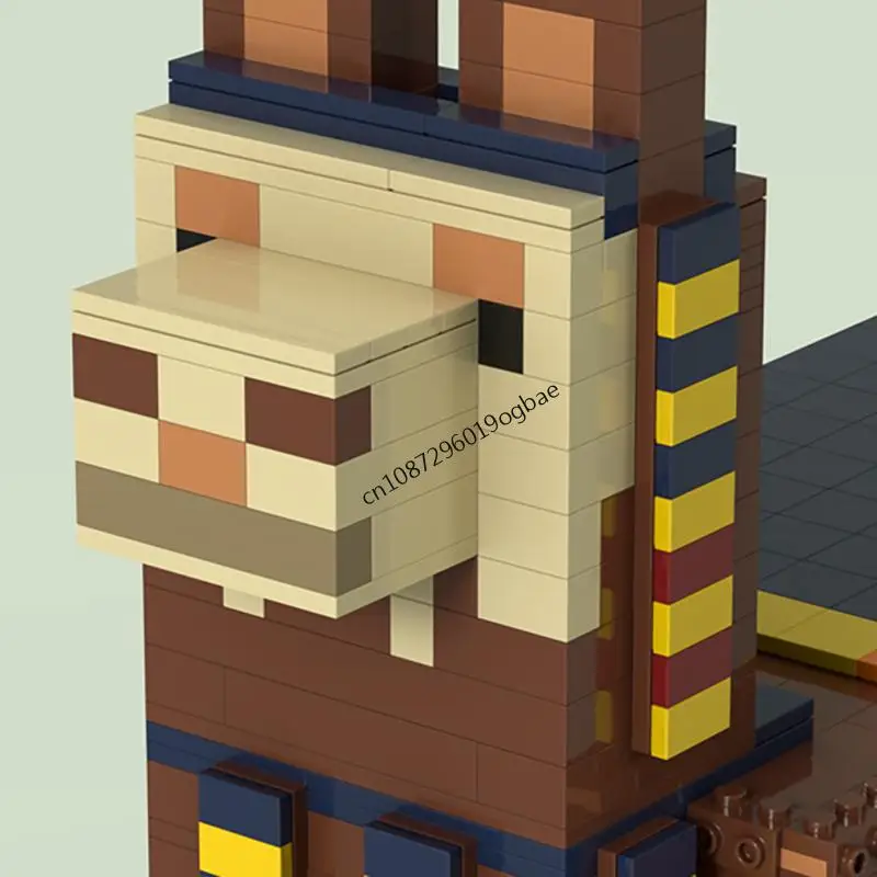 جديد 1079 قطعة سلسلة ألعاب الكلمات الشهيرة اللاما تاجر Moc الطوب نموذج اللبنات لتقوم بها بنفسك الأفكار الإبداعية ألعاب أطفال هدايا عيد الميلاد