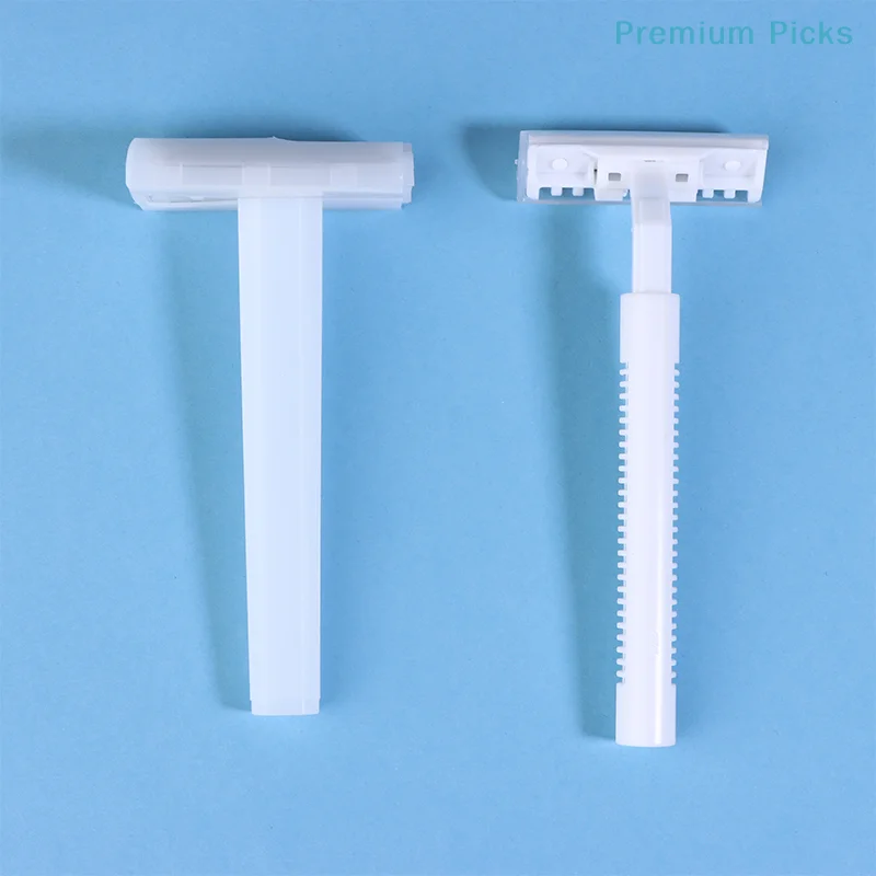 portable10Pcs  Disposable Razors For Women Men's Sanitary Shaver 1 Or 2 Layer  Stainless Blade Hair Remove Tool