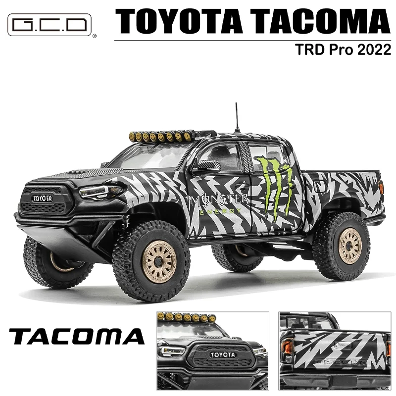 Gcd 1/64 Toyota Tacoma Trd Pro 2022 Legering Speelgoed Motorvoertuig Diecast Metalen Model Geschenken