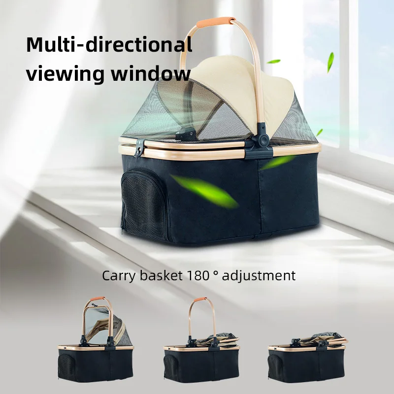 

Gold Color Lightweight High Quality Easy Walk Travel Carrier Carriage Pet Stroller