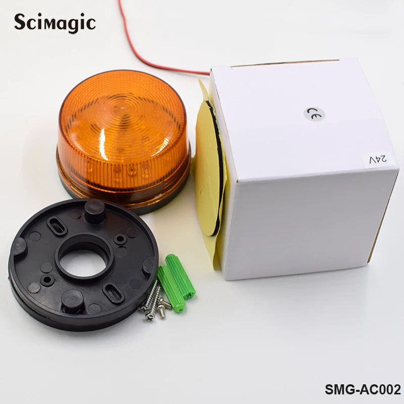 Signal Strobe Flashing Lamp DC 12V or 24V LED Gate Flashing Light Lamp Alarm Lamp For Swing Sliding Gate Opener/Barrier Gate