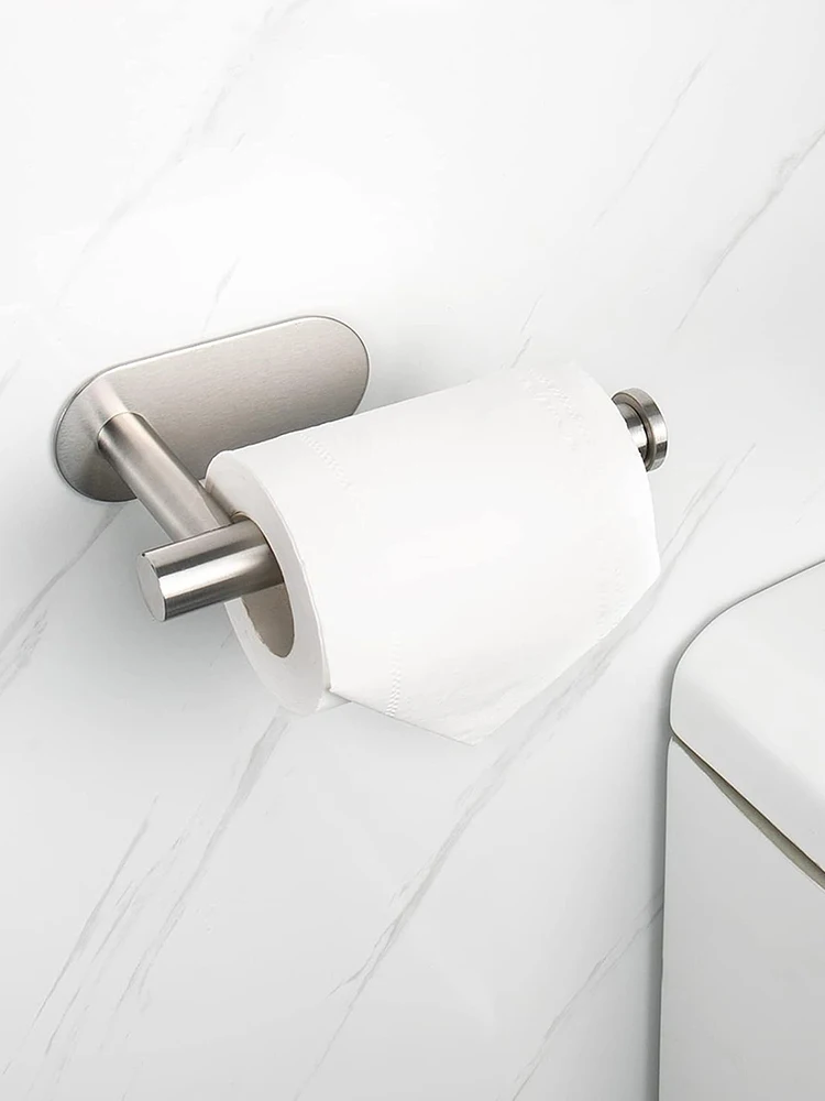 

1 Stainless Steel Paper Towel Rack, Non-Punching Wall Hanging Roll Paper Rack, Kitchen, Bathroom, Wall, Paper Towel Storage Rack
