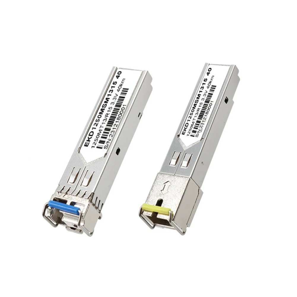 2-Pack 1.25G Sfp Optische Transceiver 1000base-lx/Lh, 1310nm Smf, Tot 20Km Dual Lc Single-Mode Fiber Module 0 ~ 70 ℃